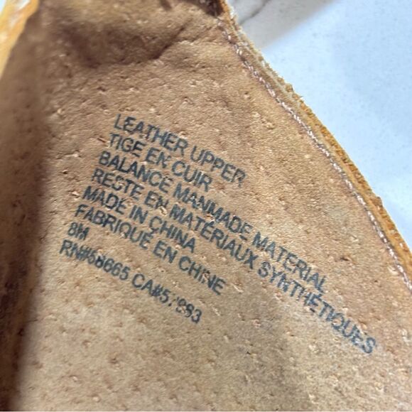 Treasure & Bond | Tan Leather Platform Espadrilles Wedge Sandals Women’s Size 8 - Picture 9 of 11